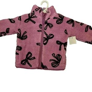 Toddler Girl Jumping Beans Printed Sherpa Fleece Jacket 4t